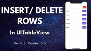 add delete row in tableview cell