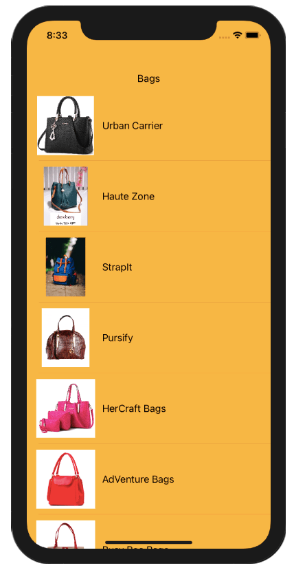 Bags List
