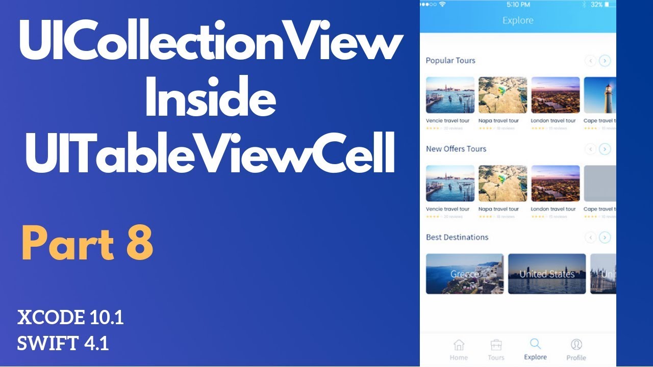 Adding UICollectionView to UITableView Cell in Swift 5