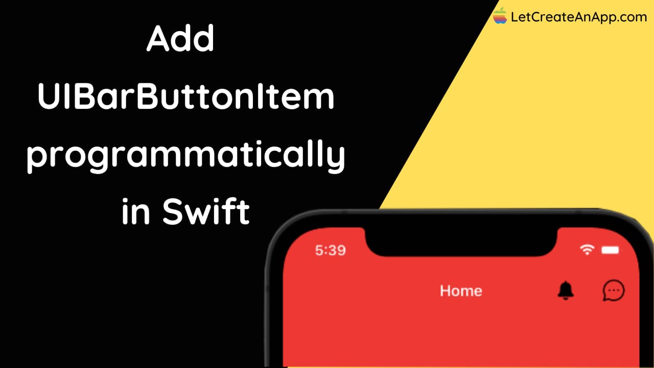 How to Add a button on the navigation bar in Swift 5