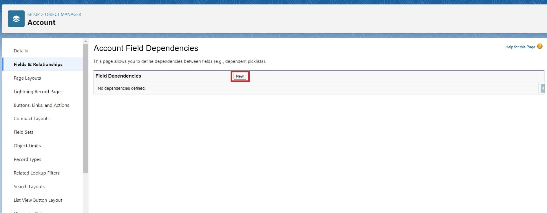 Field Dependency in Salesforce - Let Create An App